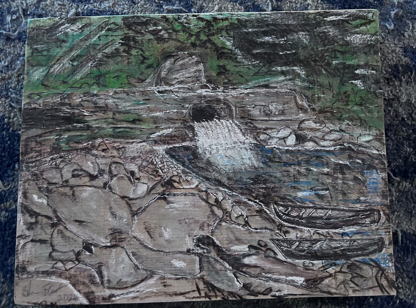 Woodburning Art Harpeth River Spillway/Tunnel