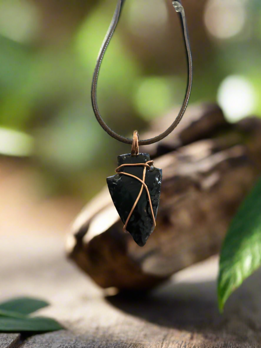 Mystery Arrowhead necklace pendant and Key Chain Ring