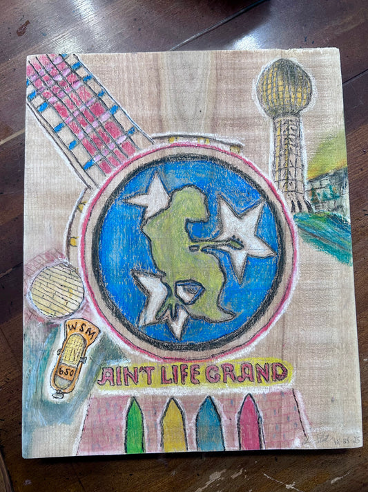 Wood Burning Art With Watercolor Tennessee WSP