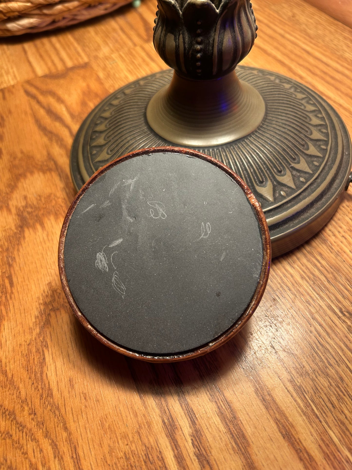 Slate Over Wood Pot Call “Discounted See Description”