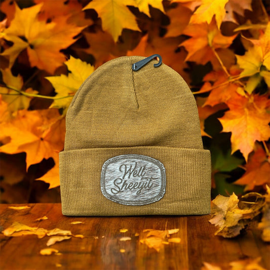 Well Sheeyit Hair on Hide Patch Beanie